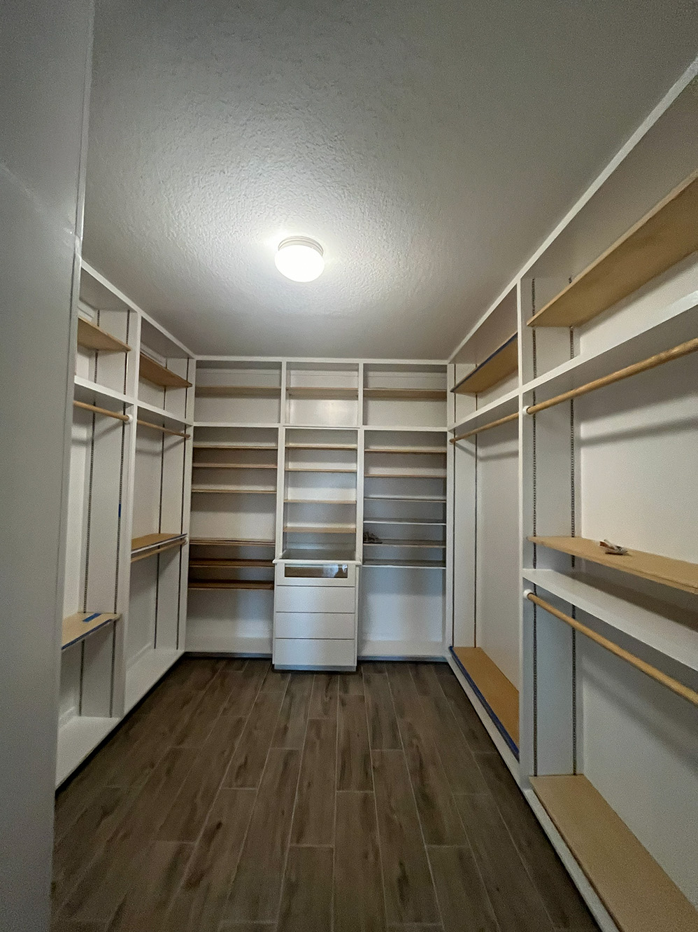 Second custom closet woodwork project